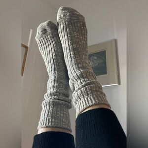 NEW Le Bon Shoppe Cottage Socks Grey